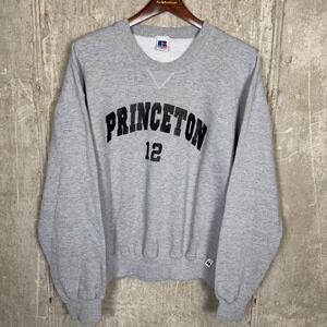 Vintage Russell Athletic Princeton 12 Sweatshirt Mens XL Gray Crewneck 90s
